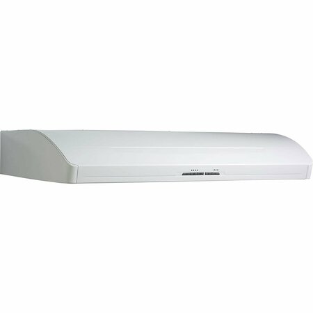 ALMO ELITE 36-in. Under Cabinet Range Hood with 600 CFM Blower and Dual 50W Halogen Lights E66136WH